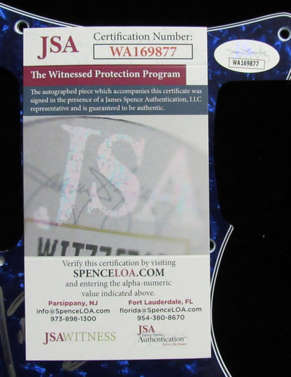 Def Leppard Joe Elliott/Phil Collen Signed/Autographed Guitar Pick Guard Jsa 582
