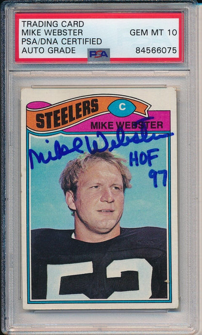 1977 Topps Mike Webster Hof #99 Signed Rookie