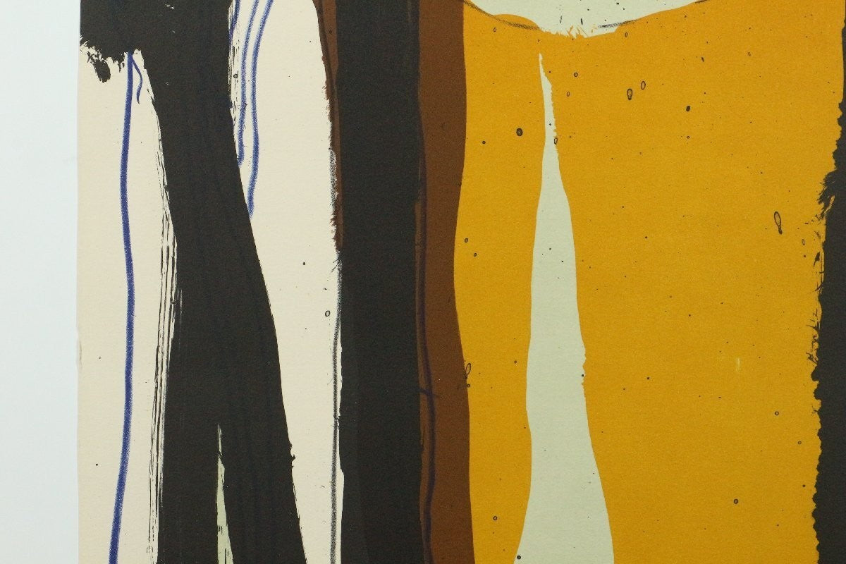 Josep Guinovart 1974 Lithograph Abstract Expressionist Print Barcelona Art 3/75