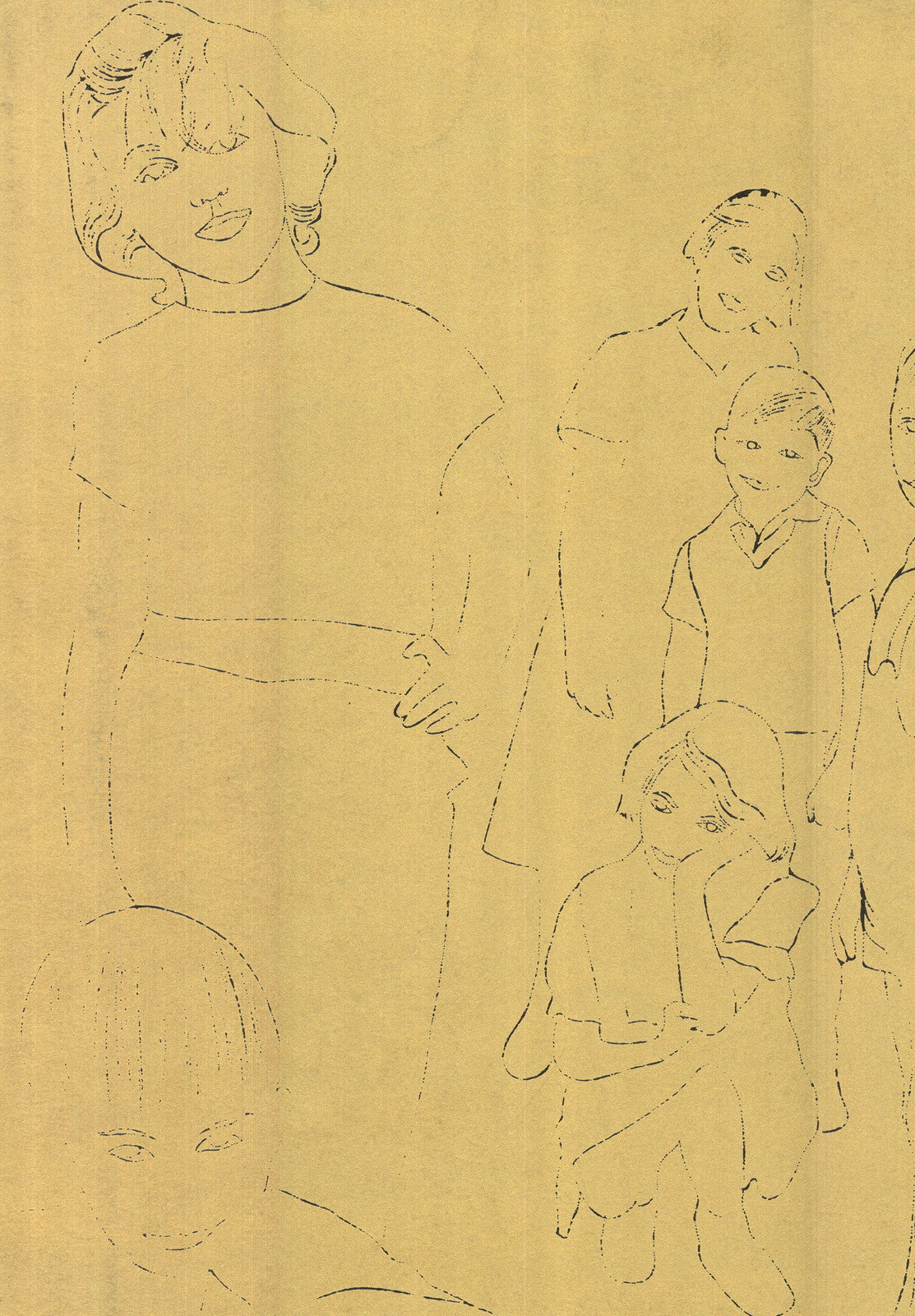 Andy Warhol Page From A Gold Book " Poster Pop Art Yellow