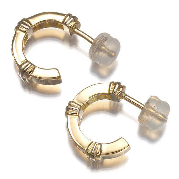 Cartier Earrings Contessa Diamond Hoop 18K 750