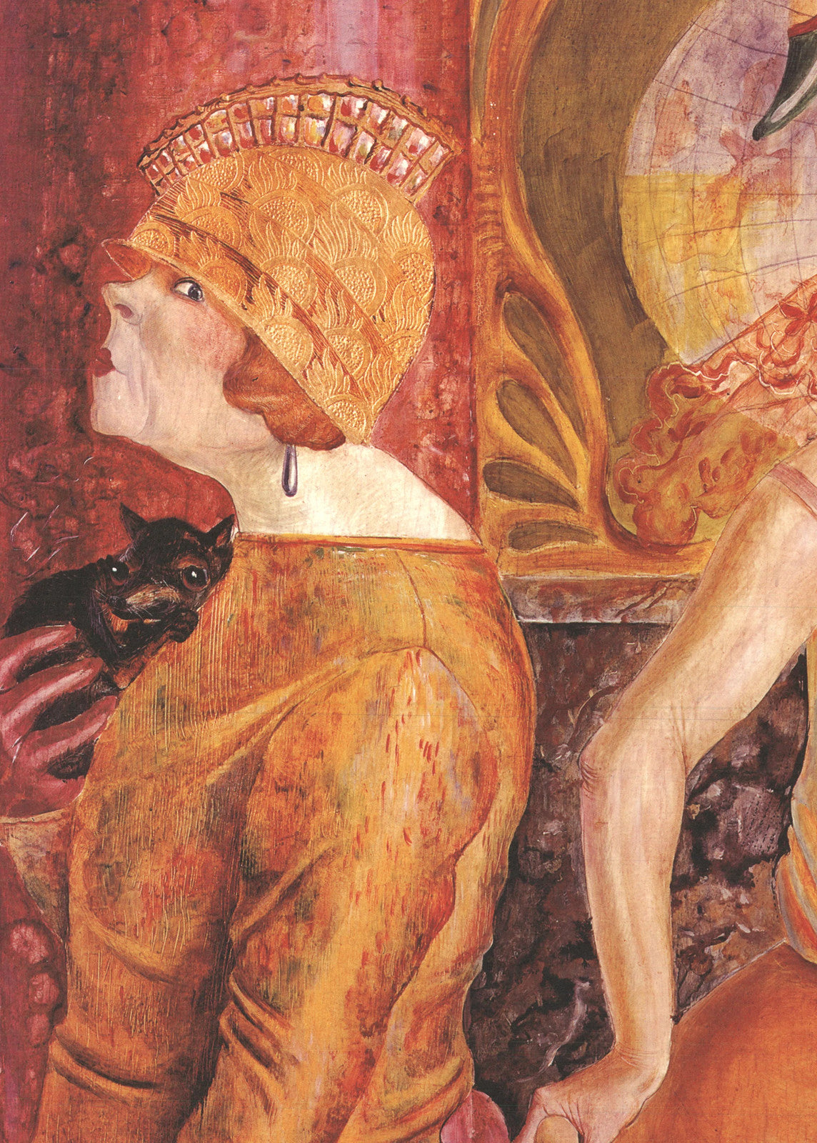 Otto Dix Three Prostitutes On The Street " Poster Modernism Red, Ora