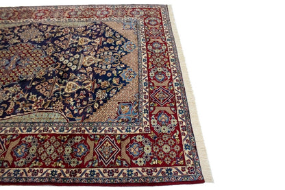 Vintage Oriental Rug Classic Floral Geometric