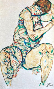 Egon Schiele Lithograph From An Painting
