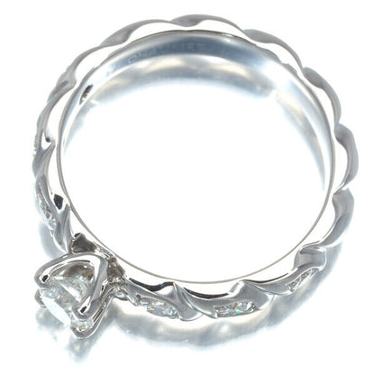 Chaumet Ring Torsade De Chaumet Solitaire Diamond 0.26Ct Eu47 950 Platinum