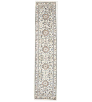 Handmade Indo-Nain Runner Rug Classic Floral