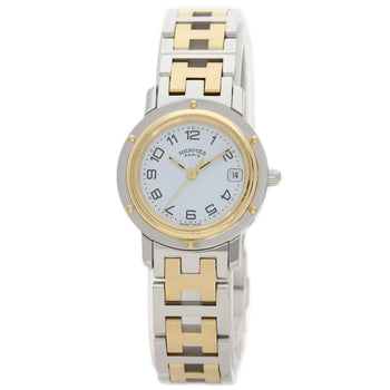 Hermes Clipper Watches Cl4.220 Stainless Steel/Ssxgp Ladies