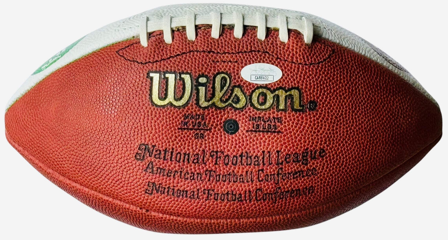 Art Monk Boomer Esiason Autographed Official Wilson Football #210/250 (Jsa)
