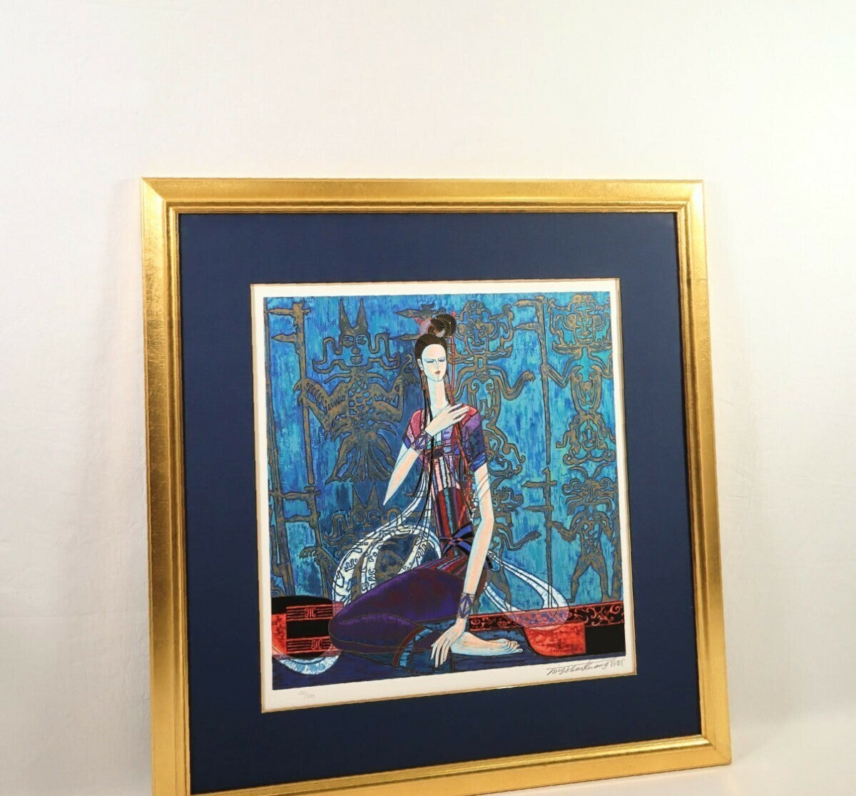Ting Shao Kuang Original Silkscreen Serigraph Signed Framed Coa Chinese Maestro