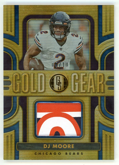 Dj Moore 2023 Panini Gold Standard Gold Gear Patch Relic #Gg-Fm