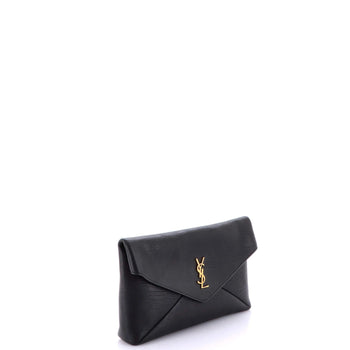 Saint Laurent Cassandre Envelope Clutch Leather Large