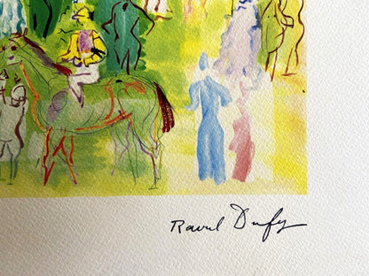 Raoul Dufy Lithograph Coa Museum Numbered By Hand Limited Signed Museum
