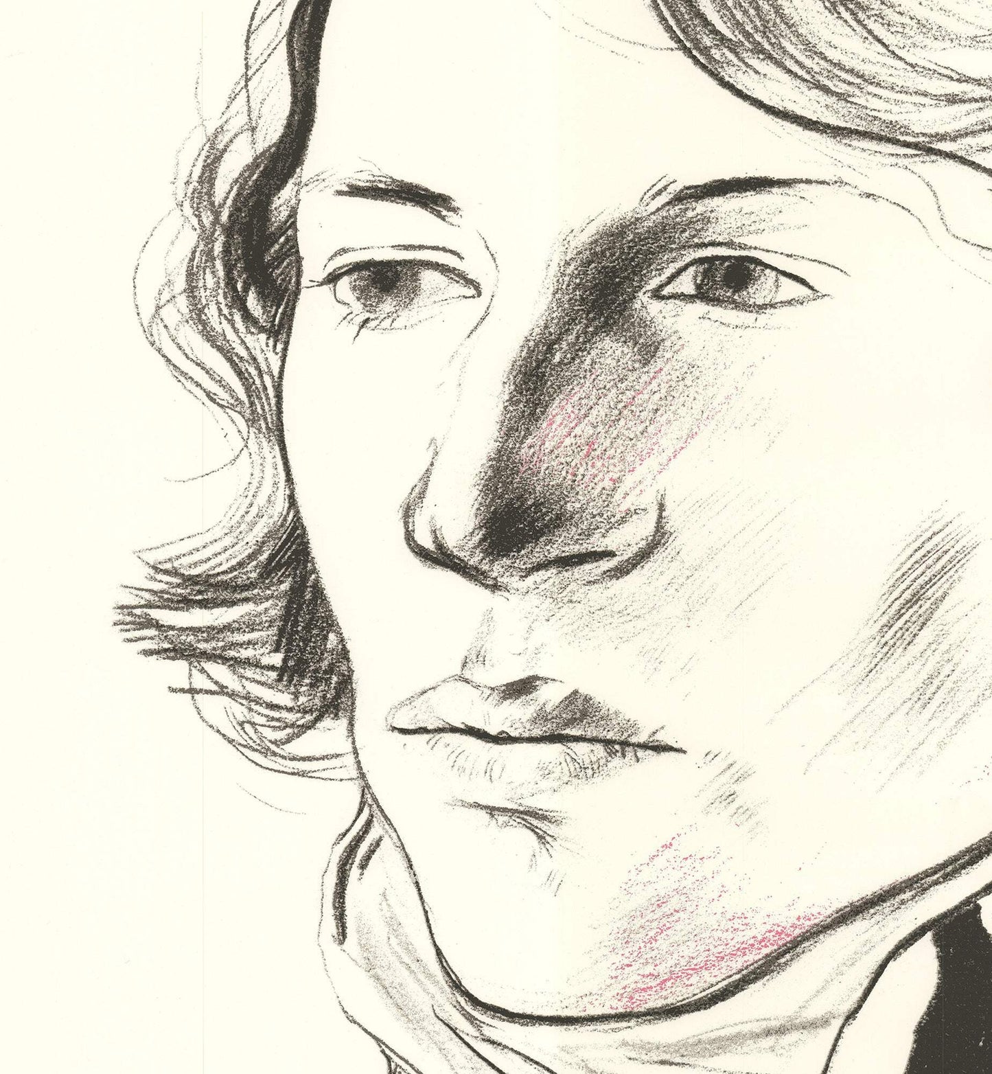 David Hockney Peter With Scarf " Poster Pop Art Black & White