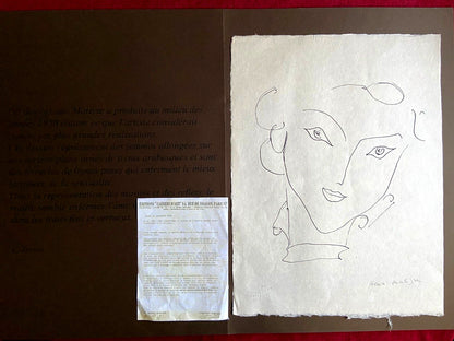Pencil Henri Matisse Lithograph Hand Made C.O.A. Signed By Hand Numbered In