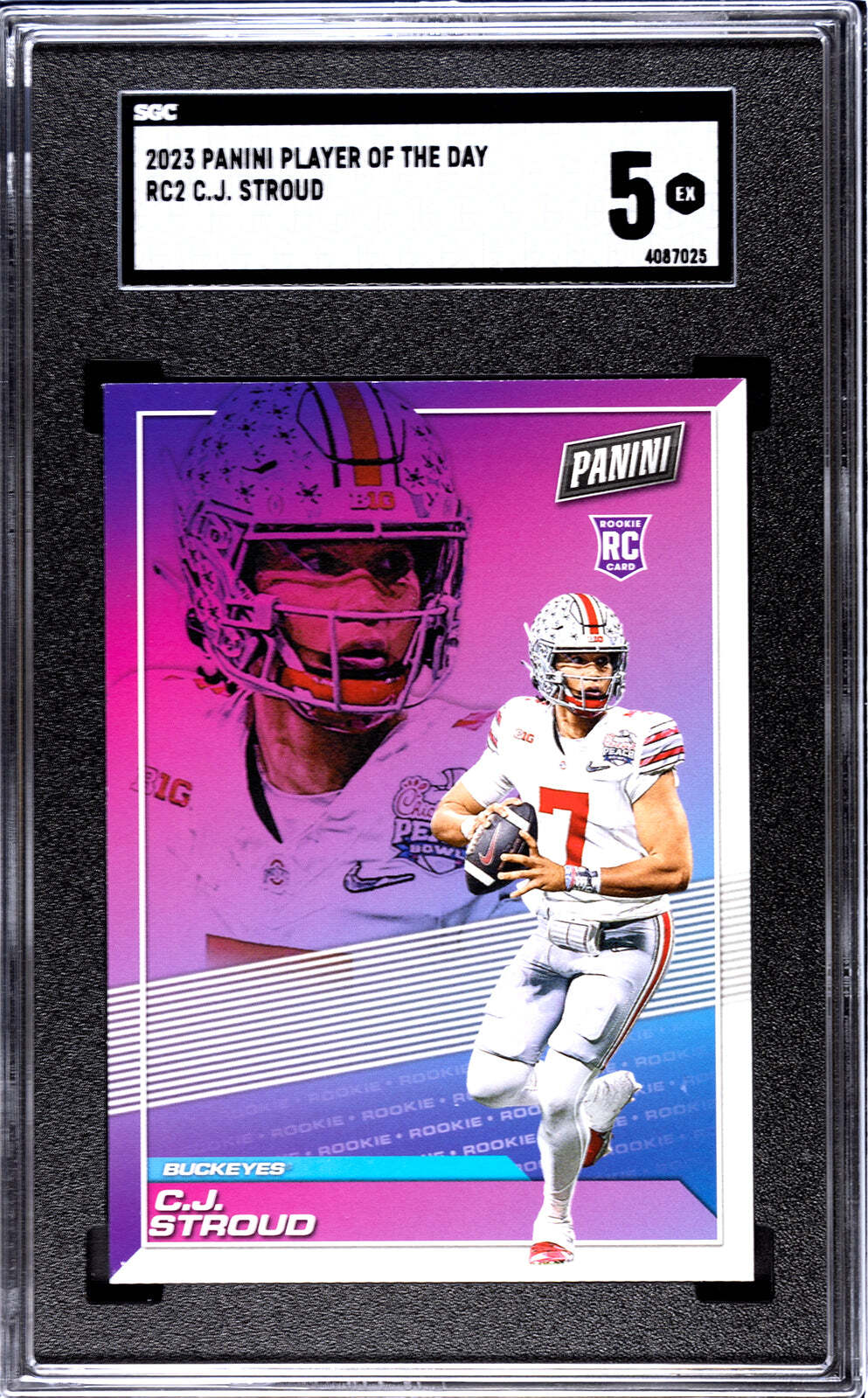 Cj Stroud 2023 Panini Player Of The Day #Rc2 Sgc 5