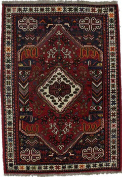 3'5X5' ft Hand-Knotted Tribal Pictorial Style Rug