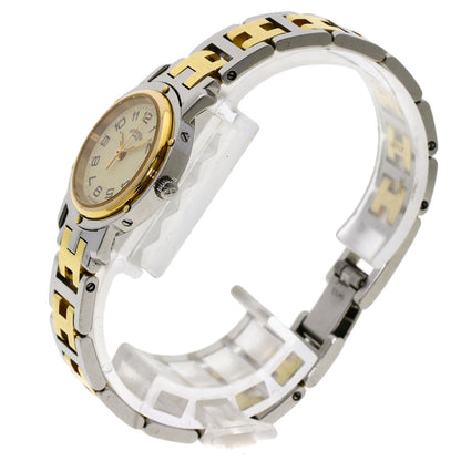 Hermes Clipper Watches Cl3.240 Stainless Steel/Ssxgp Ladies