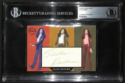 Gilda Radner Snl Signed/Auto 3.5X5 Custom Trading Card Beckett Bas 201309