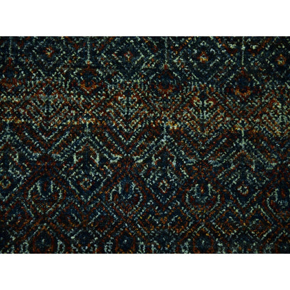 10'X10' Brown Hand Knotted Kohinoor Herrita Design Plush Wool Square Rug