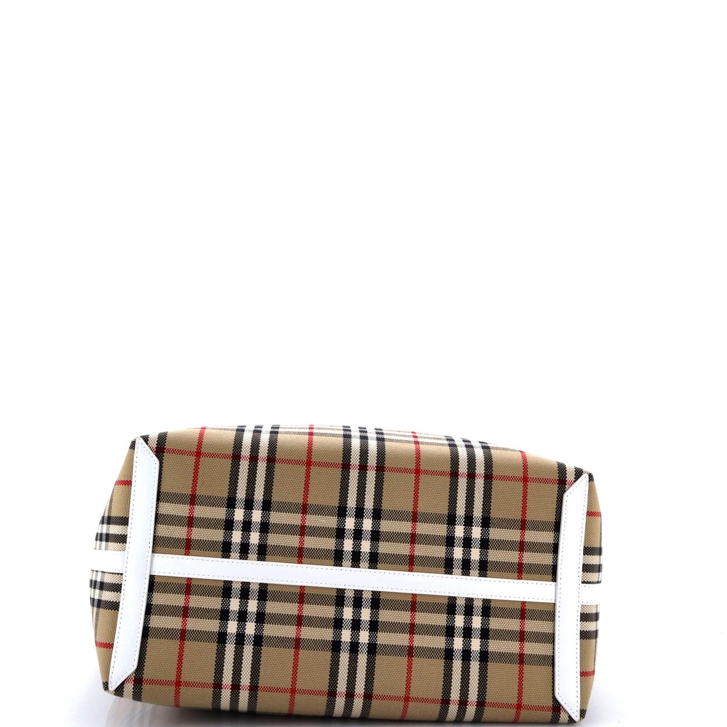 Burberry London Tote Vintage Check Canvas Small