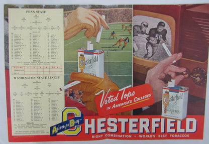 1948 Penn State Nittany Lions Vs. Washington State College Fb Program 137598