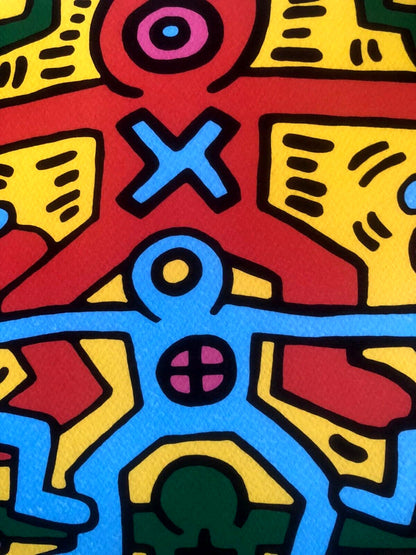Keith-Haring Lithograph Coa Signed Numbered Pencil Certified
