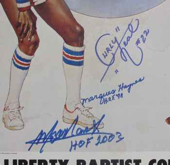 Neal/Haynes/Lemon Globetrotters Multi-Signed