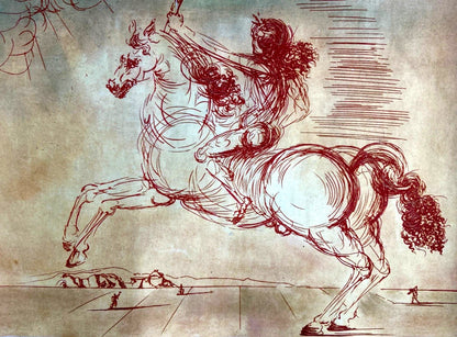 Salvador Dal Etching Hand-Made Hand-Signed Numbered Pencil Certified