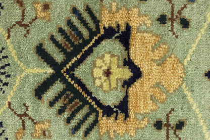 Geometric Tribal Oriental Runner Rug Light Gray