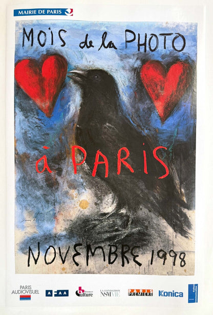 Jim Dine 1998 Mois De La Photo Paris  Original Serigraphie 20X32 Inches On Linen