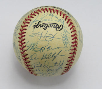 1995 Phillies Team Signed By 33 Onl Baseball Curt Schilling Van Slyke 191885