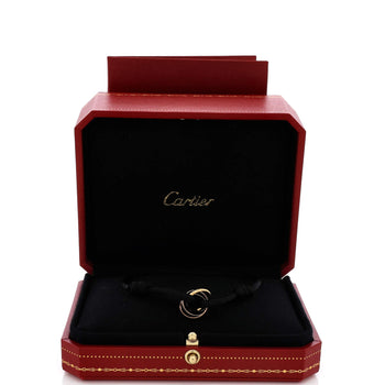 Cartier Trinity On Cord Bracelet Silk Cord With 18K Tricolor Gold