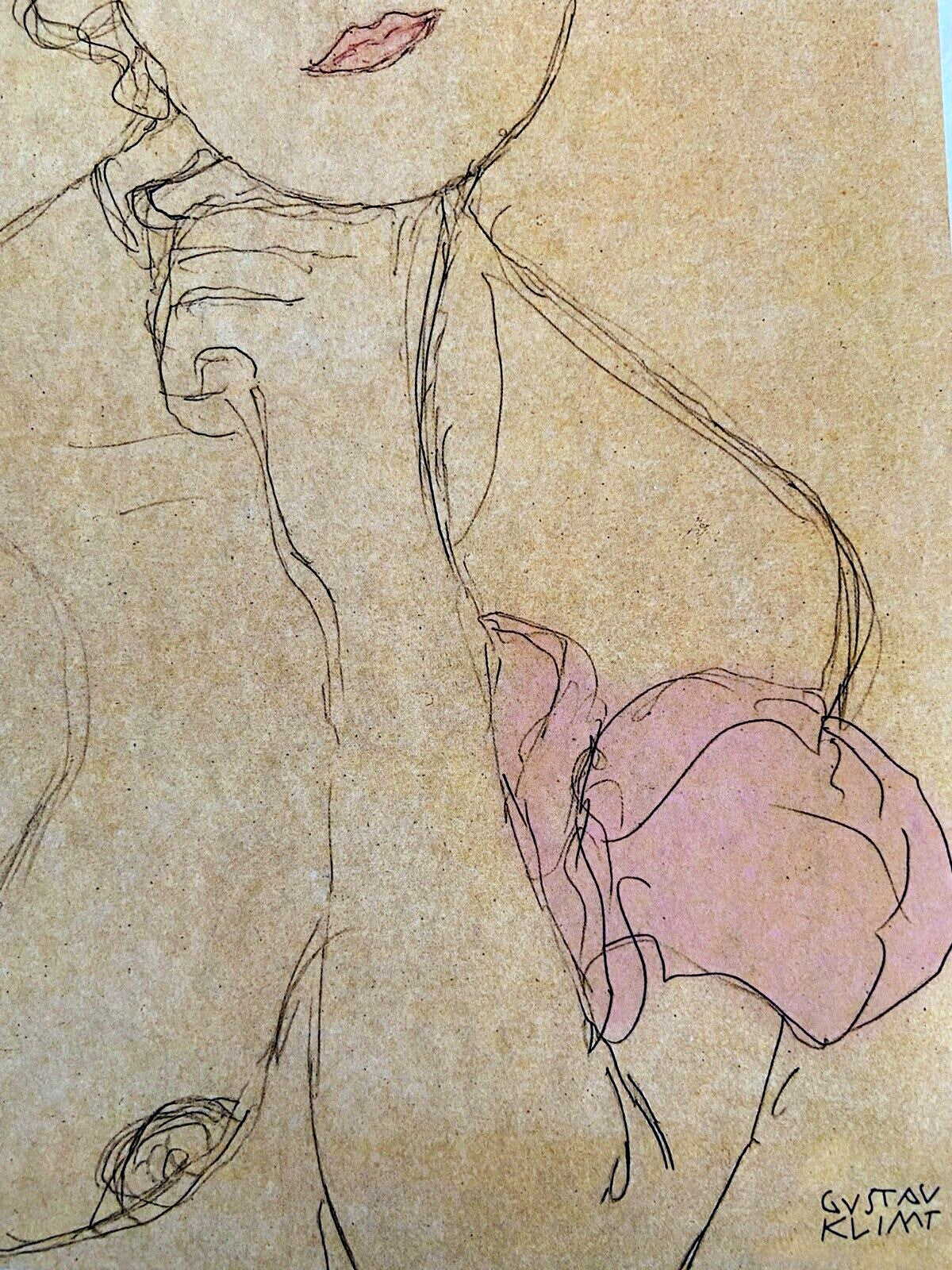Gustav Klimt Lithograph Numbered By Hand Signed Op - Egon Schiele Edvard Munch