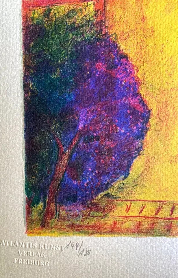 Marc,Chagall Lithograph Coa Original Signed Numbered Collection Stamp