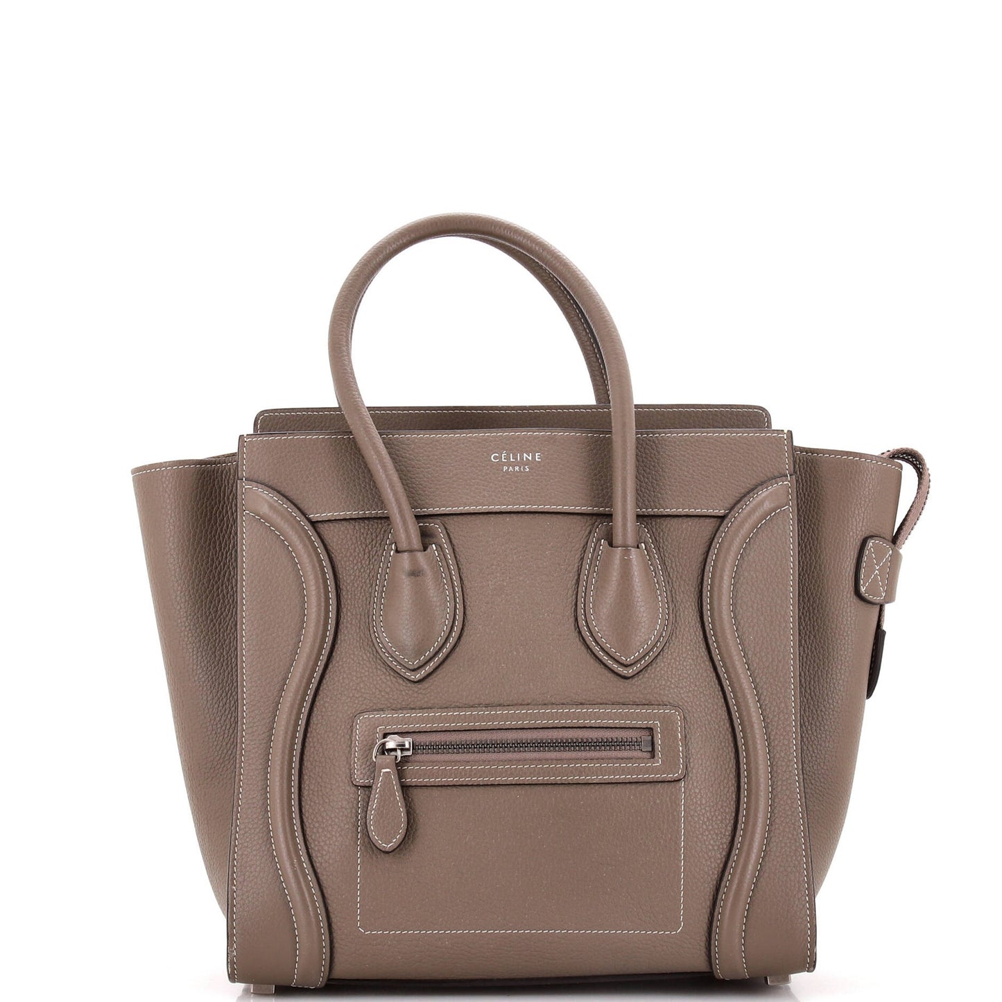 Celine Bicolor Luggage Bag Leather Micro