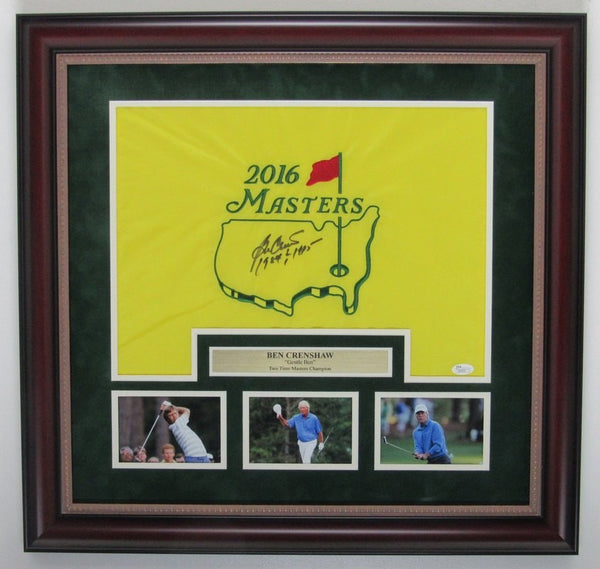 Ben Crenshaw Signed/Inscr 2016 Masters Flag