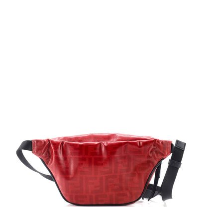 Fendi Front Pocket Waist Bag Zucca Coated Canvas