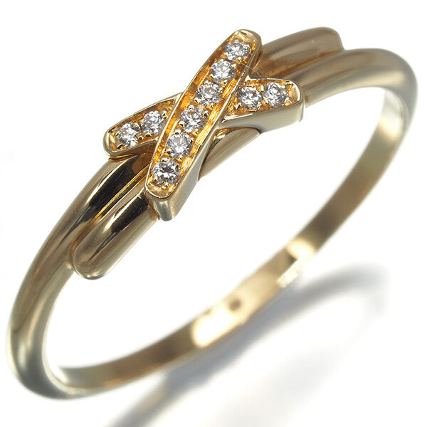 Chaumet Ring Diamond Jeux De Liens Eu55 18K 750 Yellow Gold