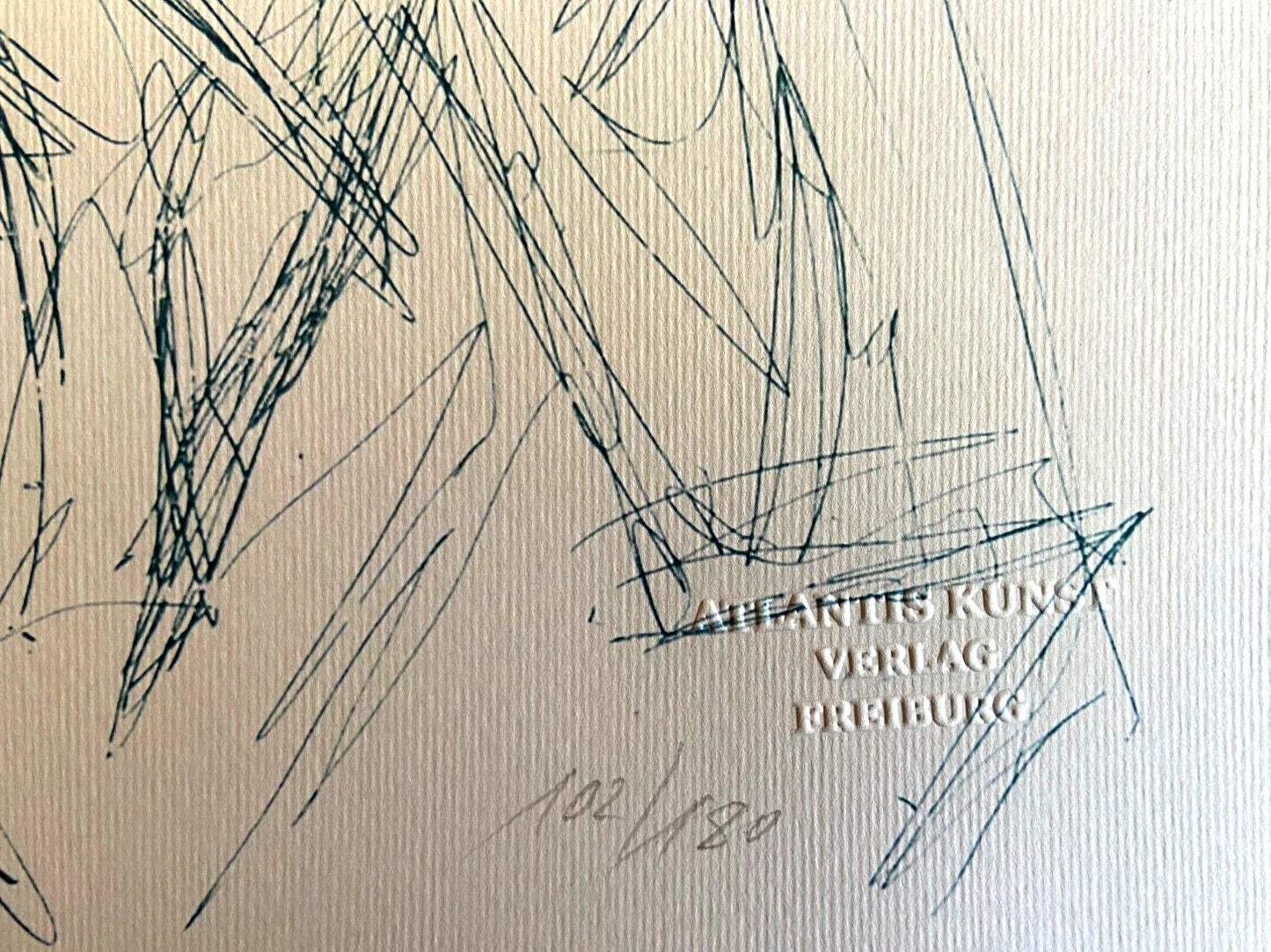 Alberto Giacometti Lithograph Certificated Numbered Coa Signed