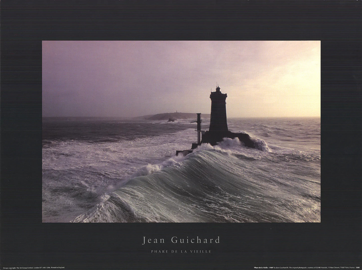 Jean Guichard Phare De La Vieille " Offset Lithograph Contemporary