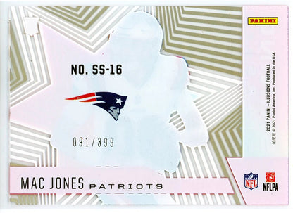 Mac Jones 2021 Panini Illusions Shining Stars Rookie Card #Ss-16