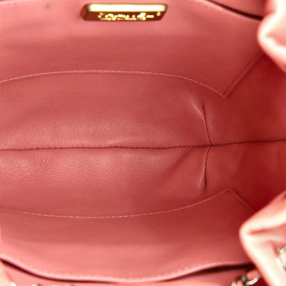 Chanel Gabrielle Drawstring Bag Calfskin And Python Small