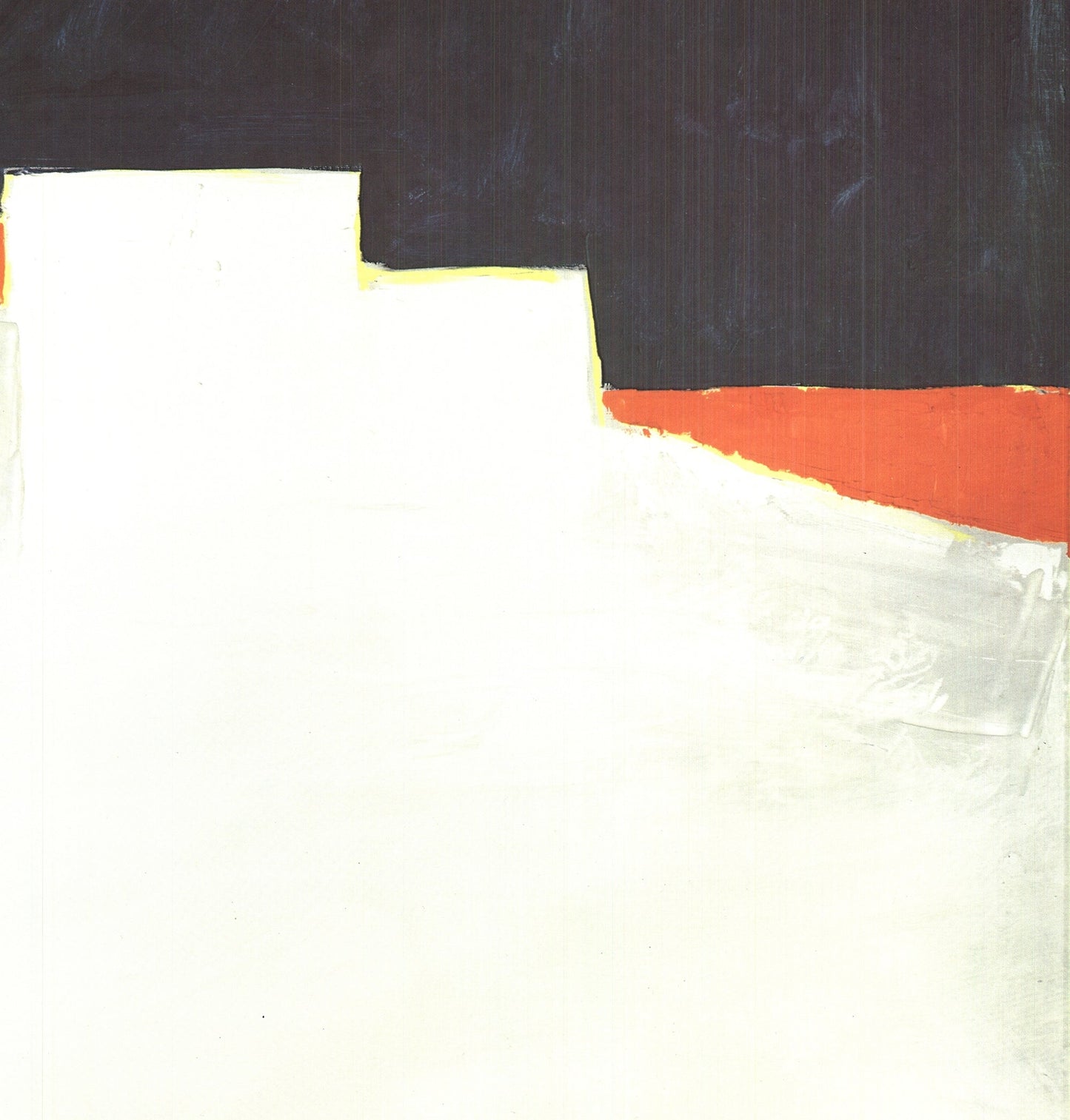Nicolas De Stael Agrigente " Poster Abstract Expressionist Black