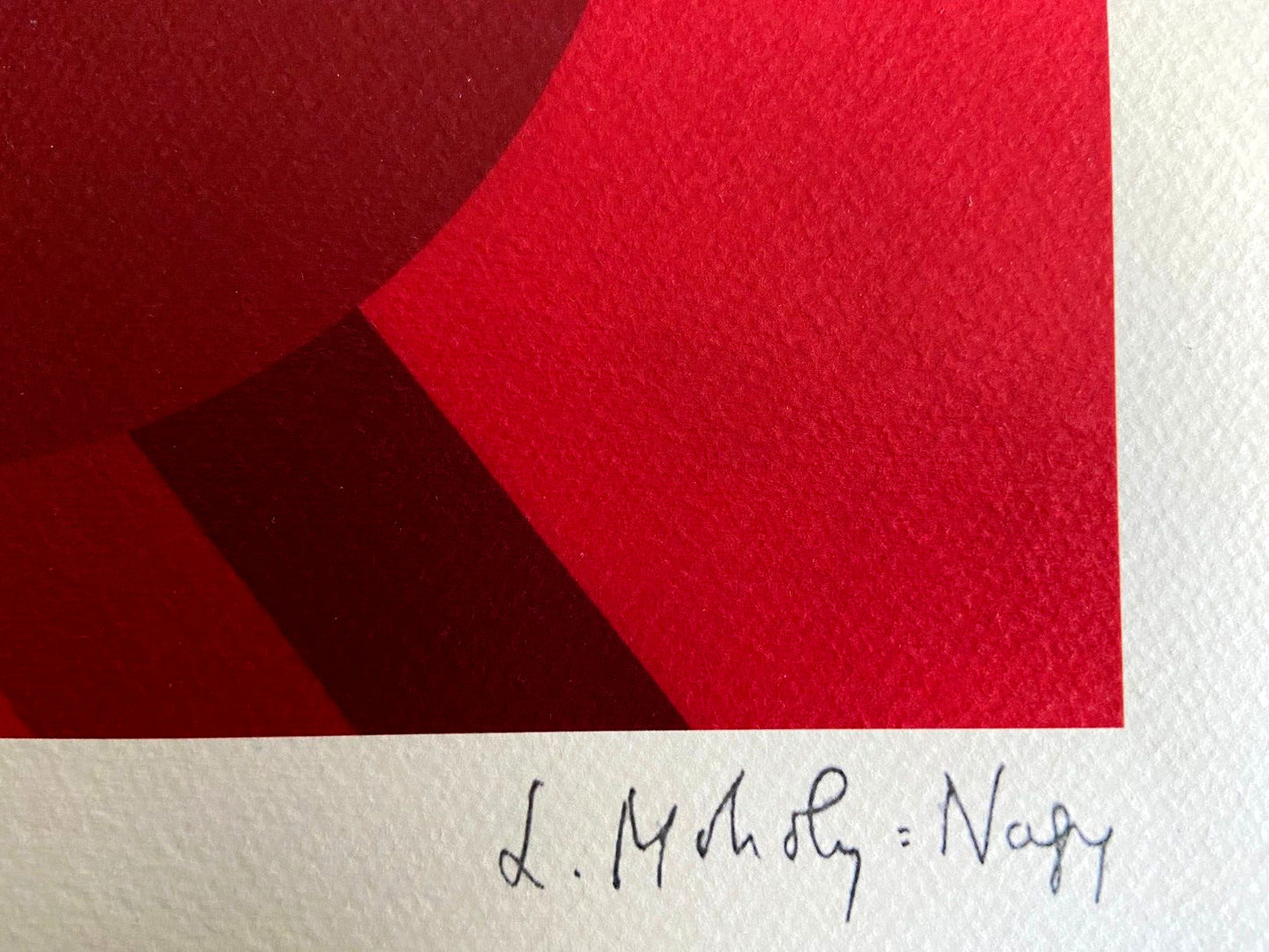 Laszlo Moholy-Nagy Lithograph Coa Signed Op Numbered By Hand 175Ex