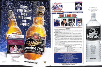 Tom Seaver Hof Autographed 1994 Mets Vs. Cubs Magazine Jsa 180788