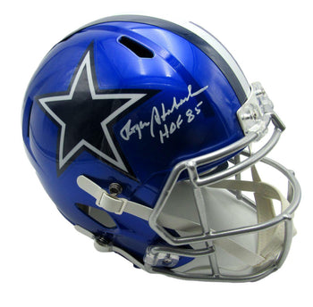 Roger Staubach Signed/Inscribed Cowboys Flash Rep