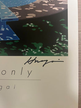 poster Hiroshi Nagai For lovers only signed