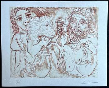 Pablo Picasso Lithograph Coa Signed Numbered Limited Edition In 180 Exe