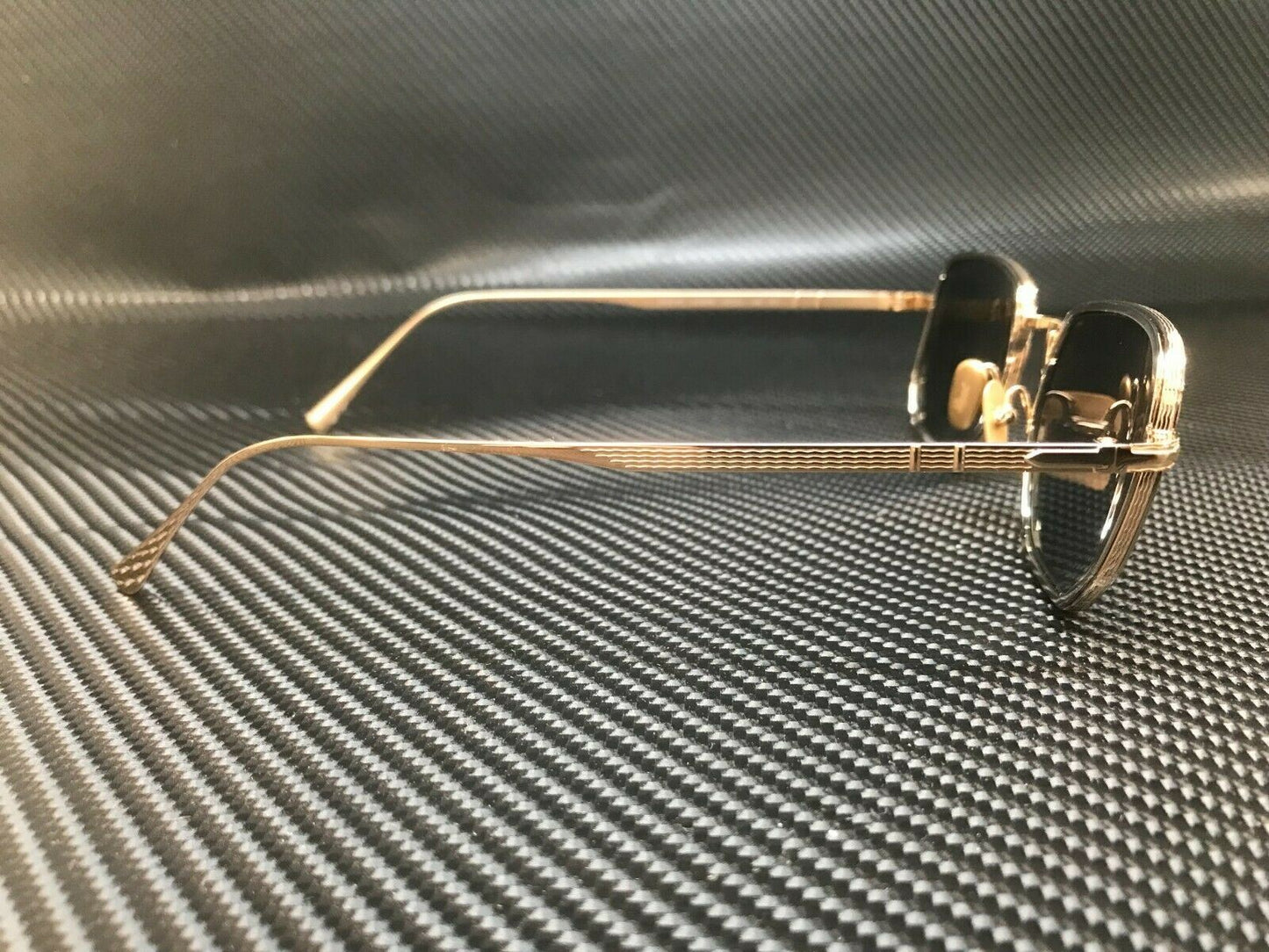 PERSOL PO5006ST 800556 Gold Silver Square Round Men's Titanium 47 mm Sunglasses