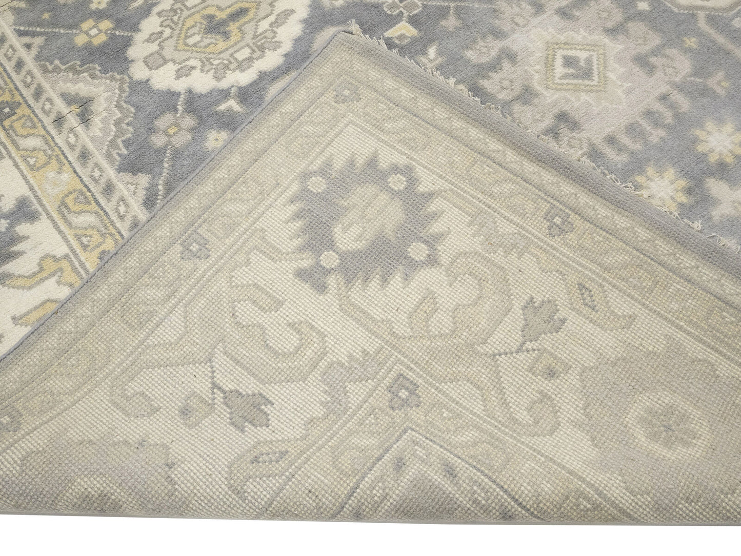 9X18 ft Handmade Oushak Chobi Oriental Rug Muted
